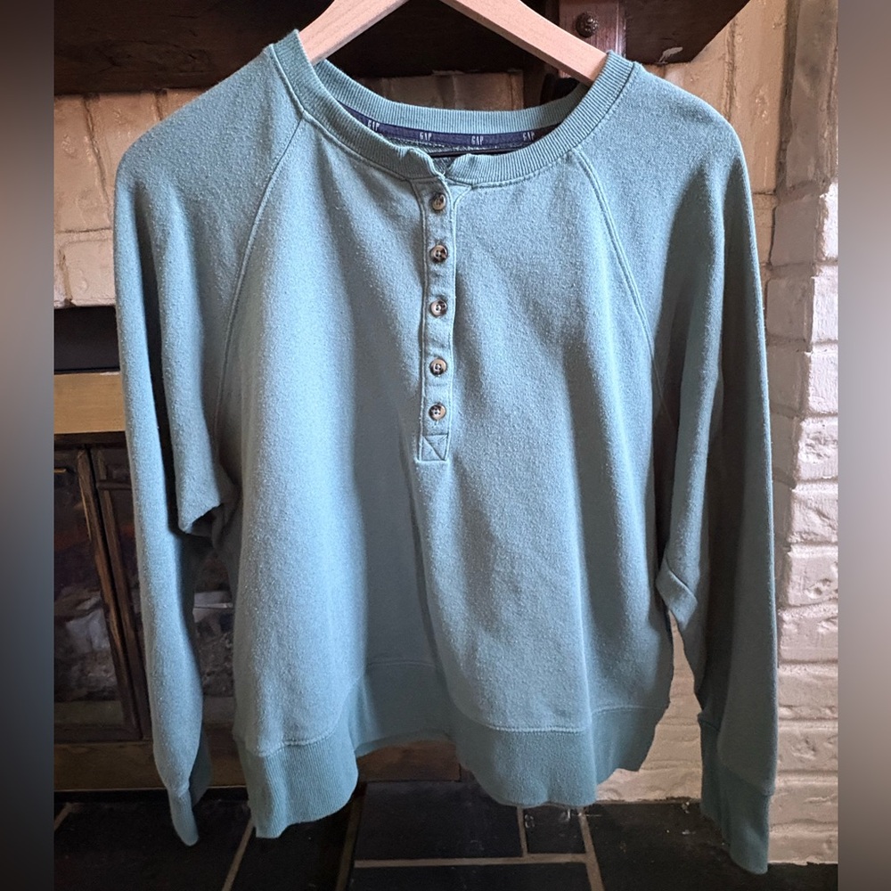 GAP Button Down Sweatshirt
